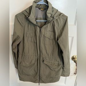 Eddie Bauer olive green light jacket